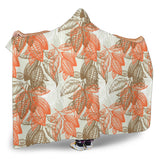 Cocoa Beans Cocoa Tree Pattern Hooded Blanket