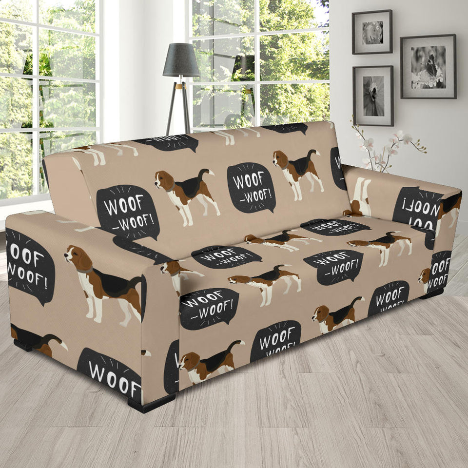 Beagle Pattern Sofa Slipcover