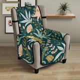 dinosaurs tropical leaves flower pattern Chair Cover Protector