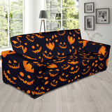 Halloween Pattern Pumpkin Background Sofa Slipcover