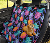 Pineapples Pattern Zigzag Background Dog Car Seat Covers