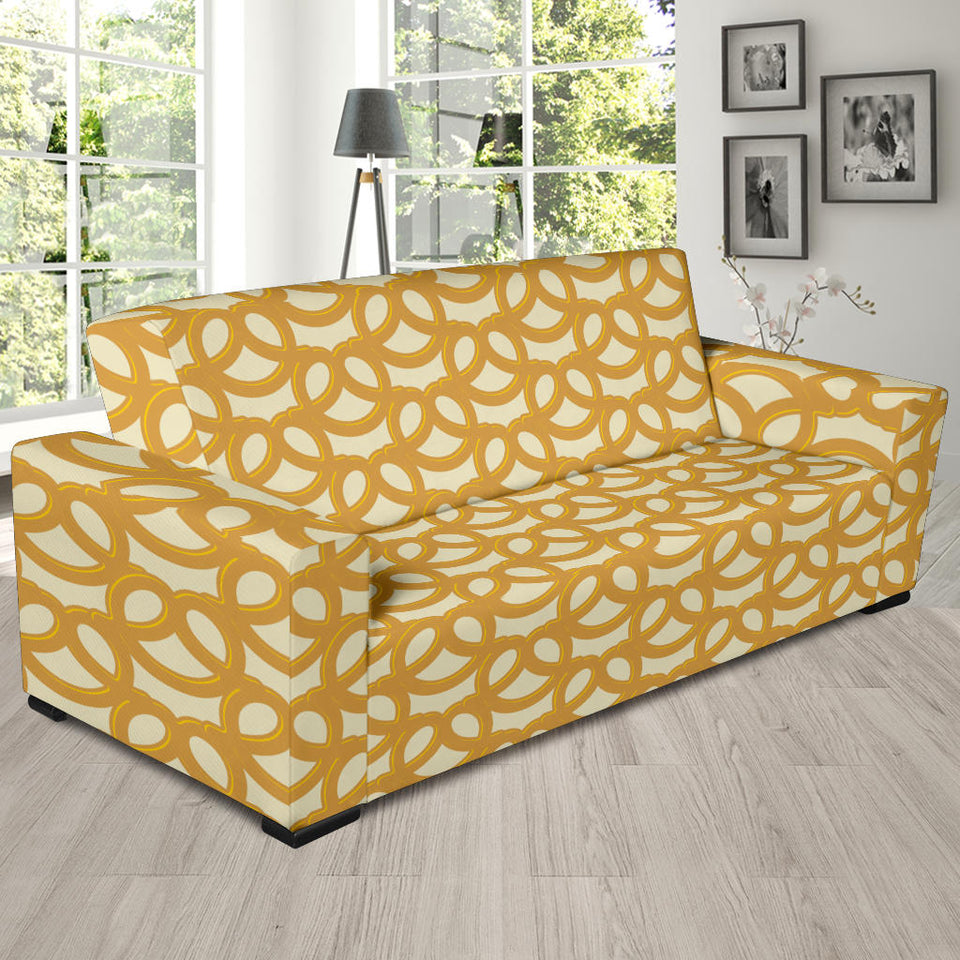 Pretzels Pattern Print Design 01  Sofa Slipcover