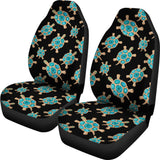 Sea Turtle Blue Stone Pattern  Universal Fit Car Seat Covers