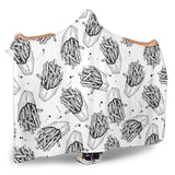 Hand Drawn French Fries Pattern Hooded Blanket