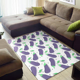 Eggplant Pattern Print Design 05 Area Rug
