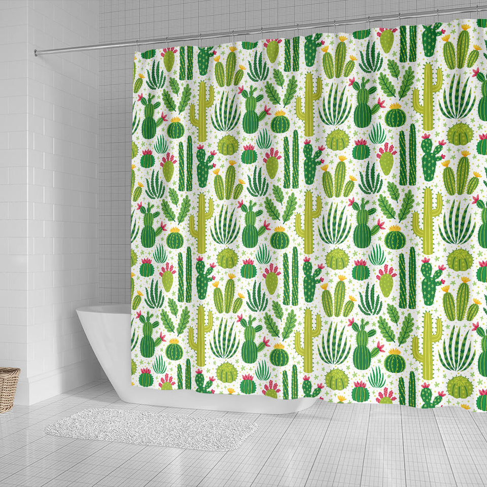 Cactus Pattern Shower Curtain Fulfilled In US