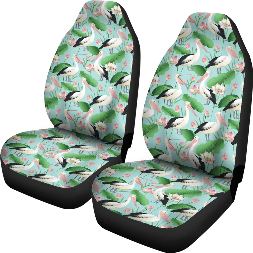 Pelican Pattern Print Design 01 Universal Fit Car Seat Covers