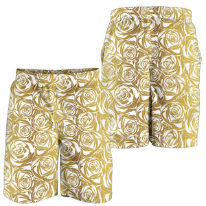 Rose Pattern Print Design 05 Men Shorts