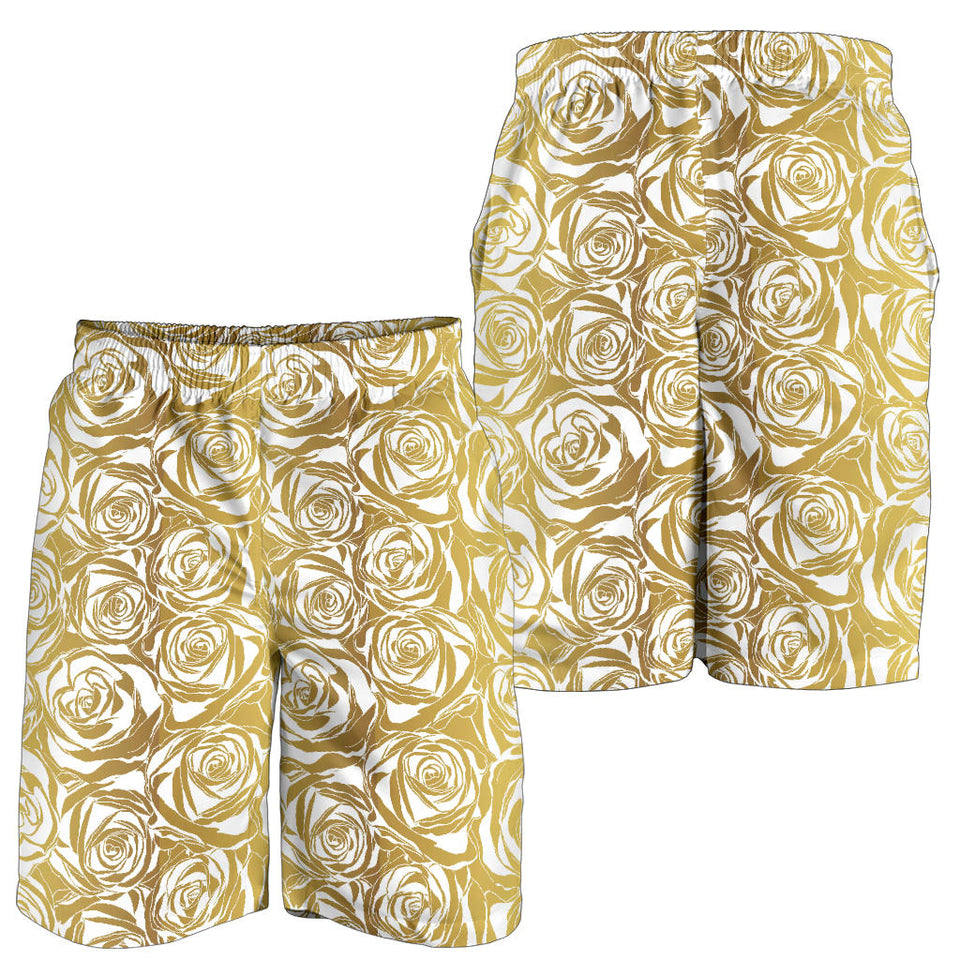Rose Pattern Print Design 05 Men Shorts