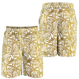 Rose Pattern Print Design 05 Men Shorts