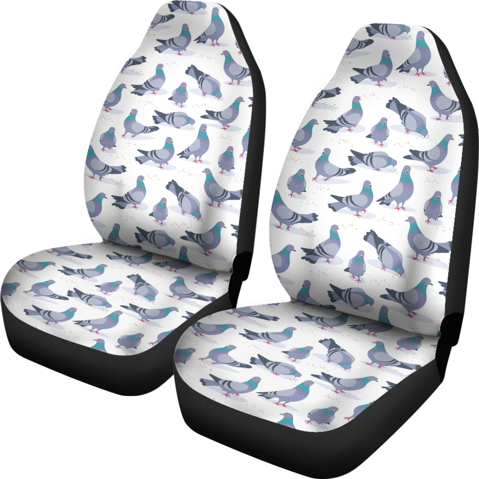 Pigeon Pattern Print Design 03 Universal Fit Car Seat Covers
