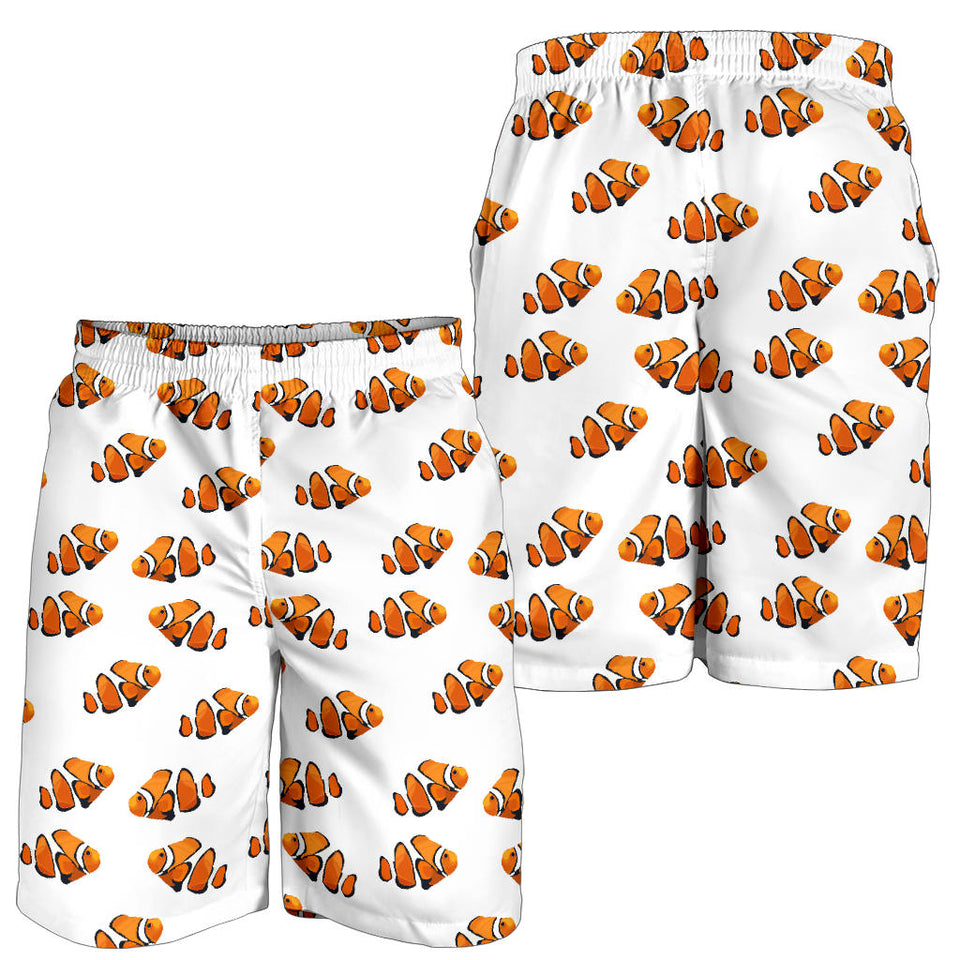 Clown Fish Pattern Print Design 03 Men Shorts