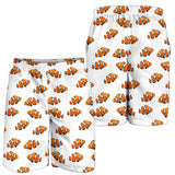 Clown Fish Pattern Print Design 03 Men Shorts