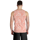 Snake lilies flower pattern Men Tank Top