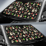 Raccoon Watermelon Pattern Car Sun Shade