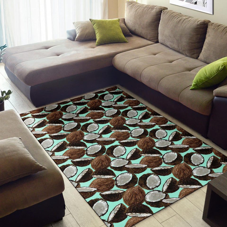 Coconut Pattern Print Design 03 Area Rug