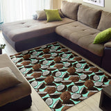 Coconut Pattern Print Design 03 Area Rug