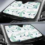 Crocodile Diver Pattern Car Sun Shade
