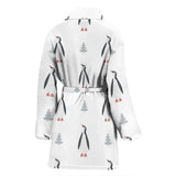 Penguin Pattern Women'S Bathrobe