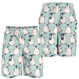 Cute Penguin Pattern Men Shorts