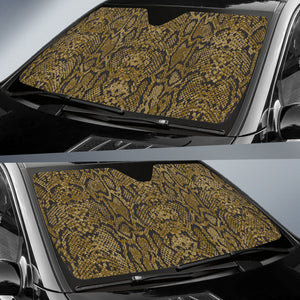 Snake Skin Pattern Car Sun Shade