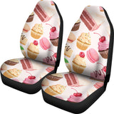 Cake Cupcake Sweets Pattern  Universal Fit Car Seat Covers
