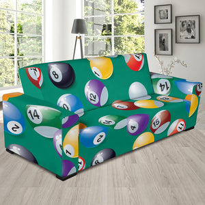 Billiard Ball Pattern Print Design 01 Sofa Slipcover