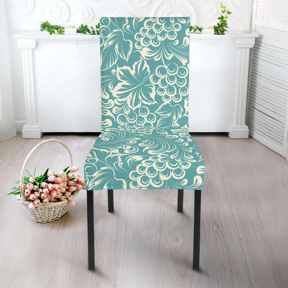 Classic Hand Drawn Grape Pattern Dining Chair Slipcover