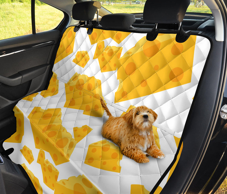 Cheese Slice Pattern Dog Car Seat Covers