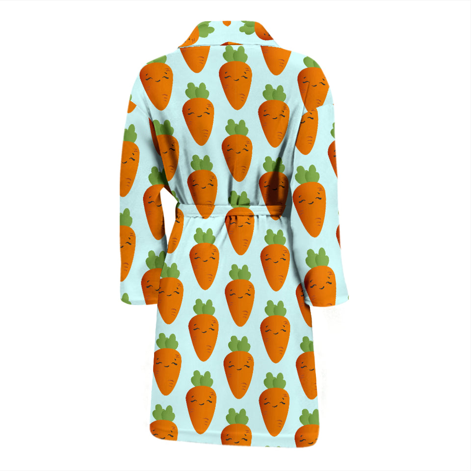 Carrot Pattern Print Design 03 Men's Bathrobe