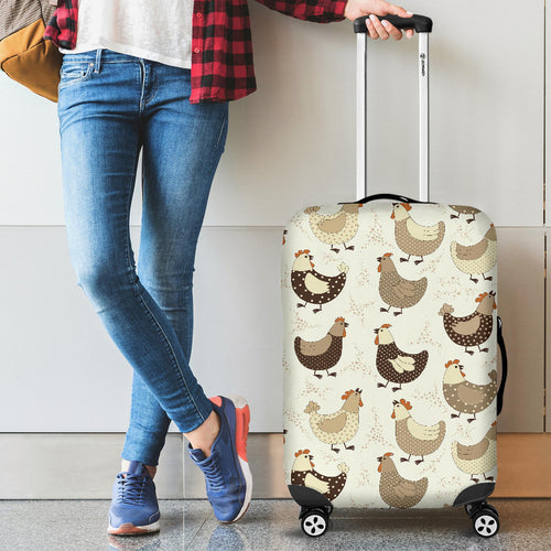 Cute Rooster Chicken Cock Cabin Suitcases Luggages