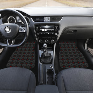 Casino Cards Suits Pattern Print Design 05 Front Car Mats