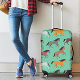 Colorful Horses Pattern Luggage Covers