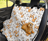Cute Corgi Heart Star Bone Pattern Dog Car Seat Covers
