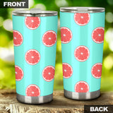 Grapefruit Green Background Tumbler