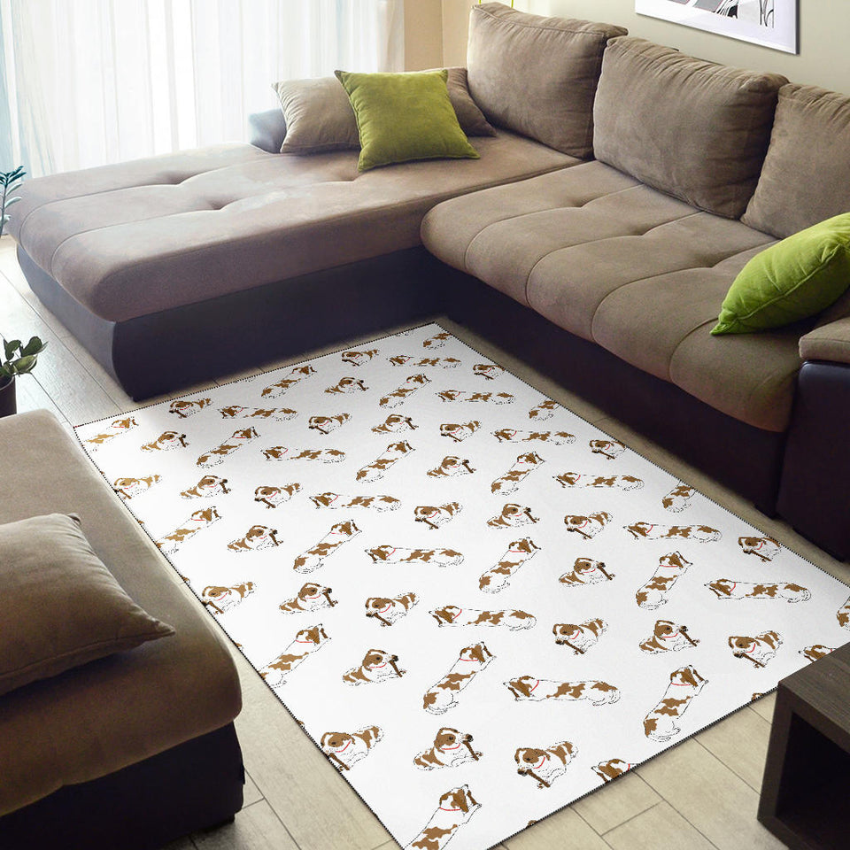 Jack Russel Pattern Print Design 04 Area Rug