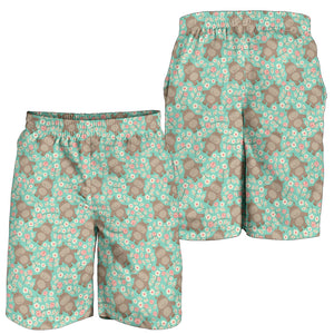 Hippopotamus Pattern Print Design 02 Men Shorts
