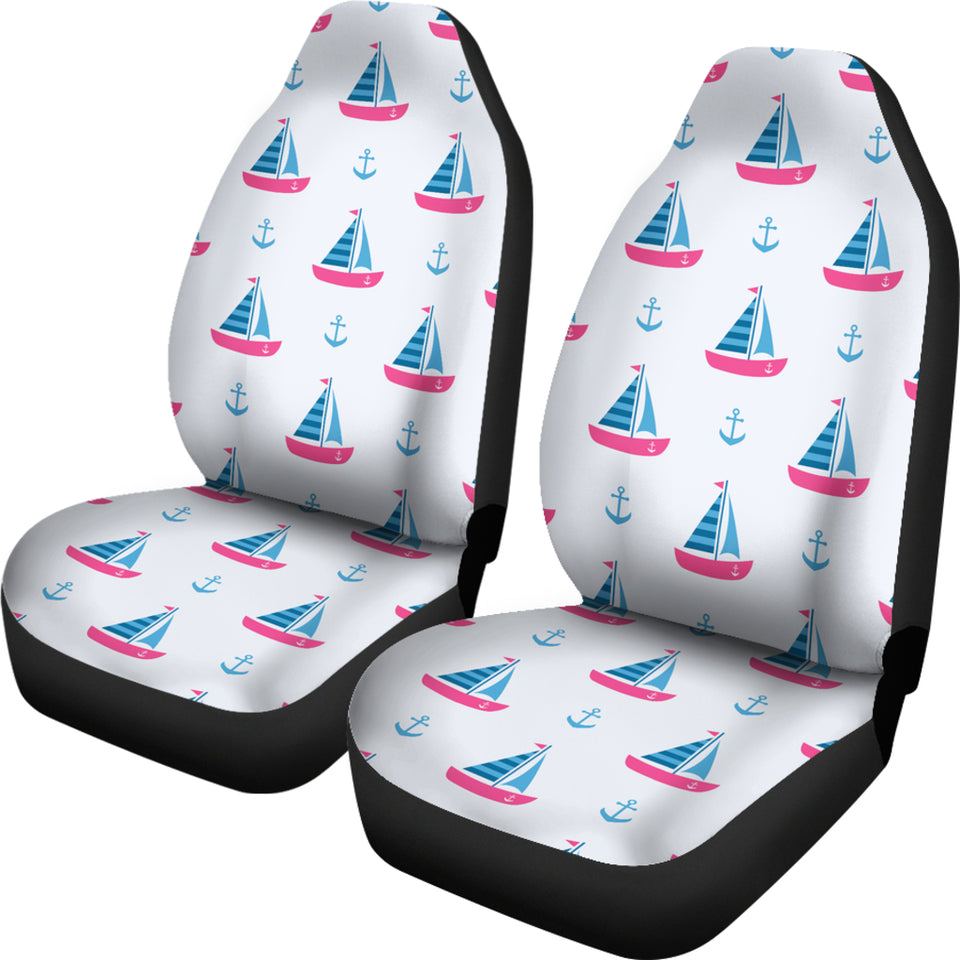 Sailboat Anchor Pattern  Universal Fit Car Seat Covers