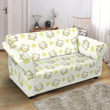 Cute Cartoon Frog Baby Pattern Loveseat Couch Slipcover