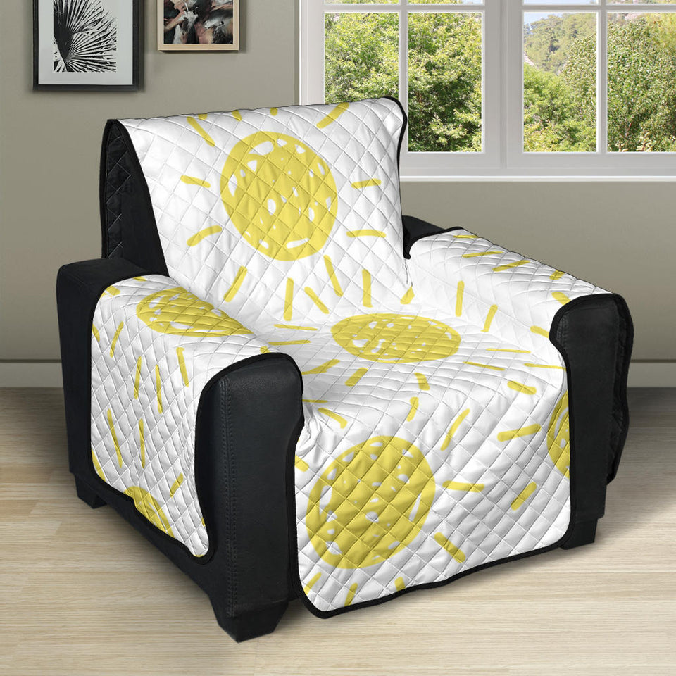 hand drawn sun pattern Recliner Cover Protector