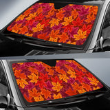 Autumn Maple Leaf Pattern Car Sun Shade