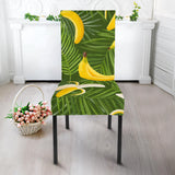 Banana Palm Leaves Pattern Dining Chair Slipcover