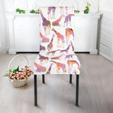 Giraffe Pattern Print Design 02 Dining Chair Slipcover