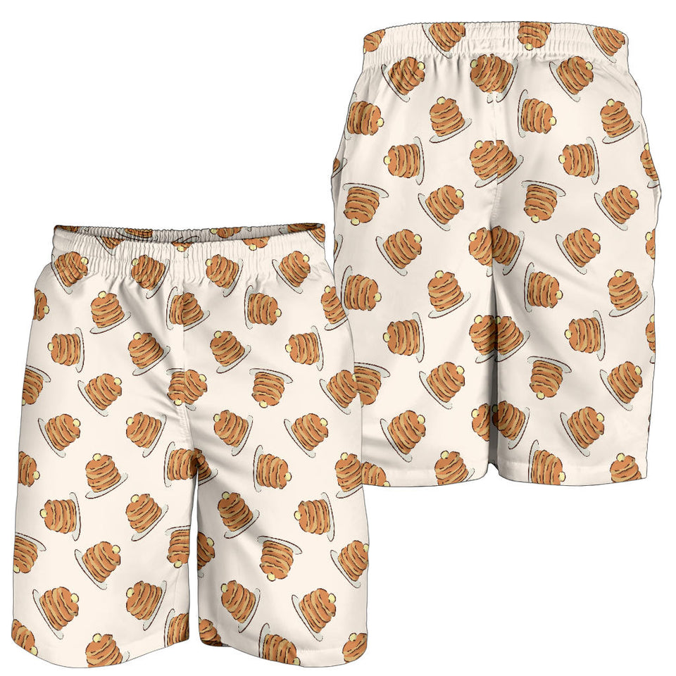 Pancake Pattern Print Design 01 Men Shorts