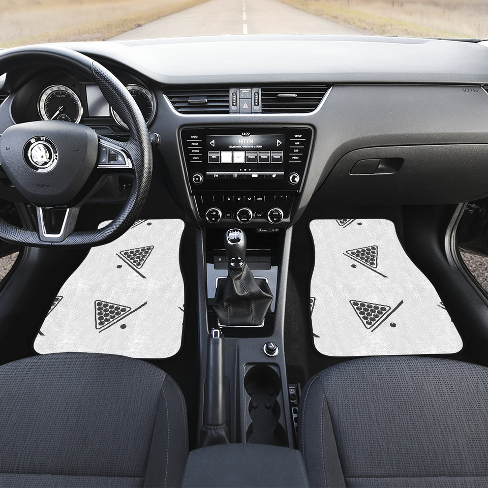 Billiard Ball Pattern Print Design 03 Front and Back Car Mats