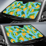 Banana Leaves Banana Design Pattern Car Sun Shade