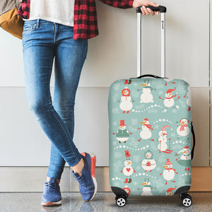 Cute Snowman Pattern Cabin Suitcases Luggages