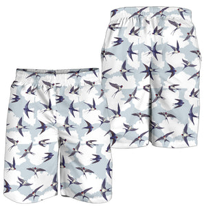 Swallow Pattern Print Design 05 Men Shorts