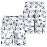Swallow Pattern Print Design 05 Men Shorts