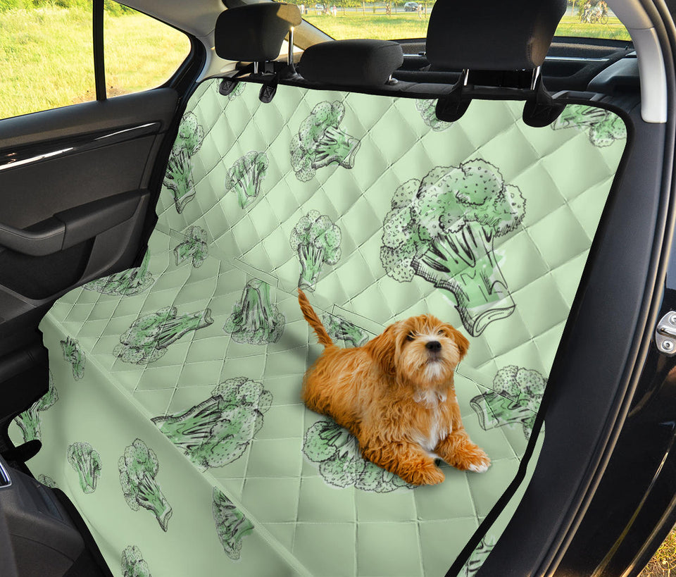 Broccoli Sketch Pattern Dog Car Seat Covers